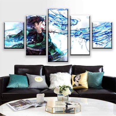 Arte murale su tela Demon Slayer