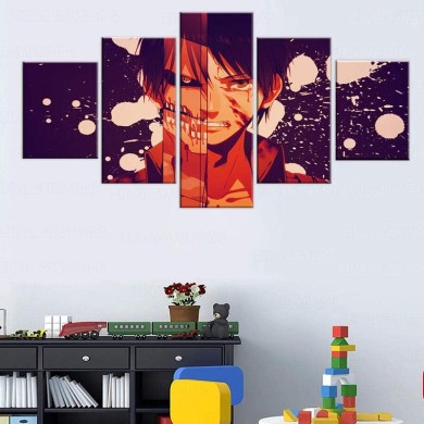 Attack on Titan Quadro su Tela