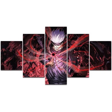 Jujutsu Kaisen Arte Murale su Tela
