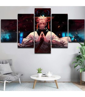 Jujutsu Kaisen Arte de Pared en Lienzo