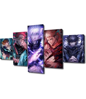 Jujutsu Kaisen Art Mural sur Toile