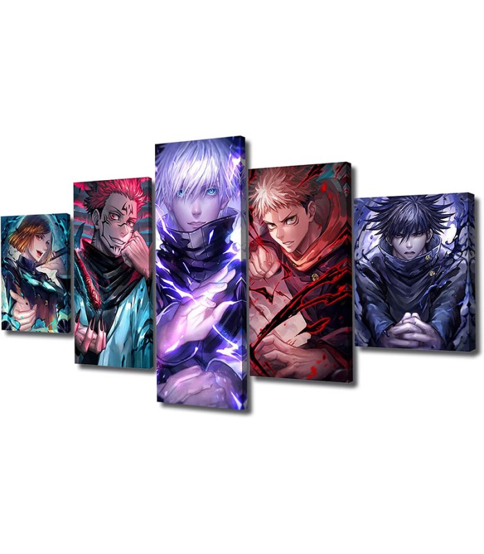 Jujutsu Kaisen Arte de Pared en Lienzo