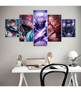 Jujutsu Kaisen Art Mural sur Toile
