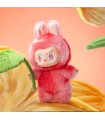 Pop Mart Labubu Serie 3 – Llavero de peluche Conejito Naranja Alegre
