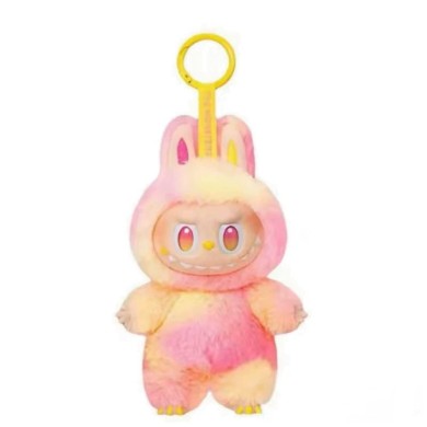 Pop Mart Labubu シリーズ3 – オレンジ・ジョイフル ぬいぐるみキーホルダー
