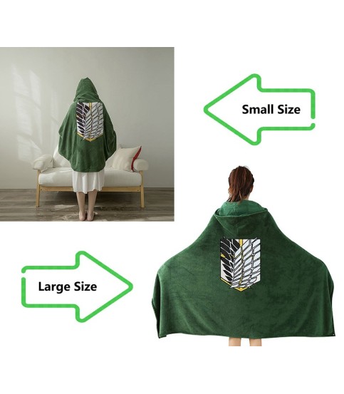 Attack on Titan Hoodie Blanket