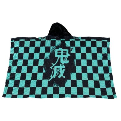 Plaid à capuche Demon Slayer Tanjirou