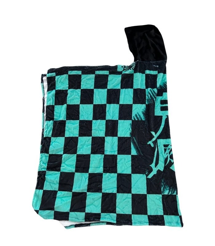 Demon Slayer Tanjirou Hoodie Blanket