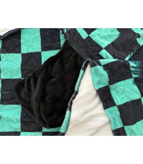 Demon Slayer Tanjirou Hoodie Blanket