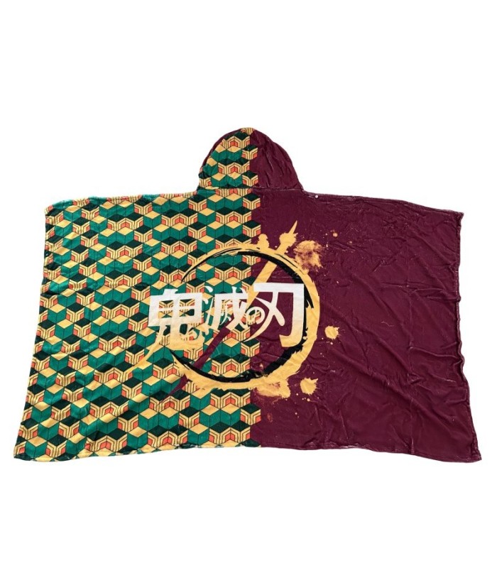 Demon Slayer Giyuu Hoodie Blanket