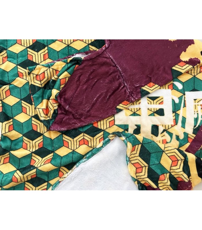 Demon Slayer Giyuu Hoodie Blanket
